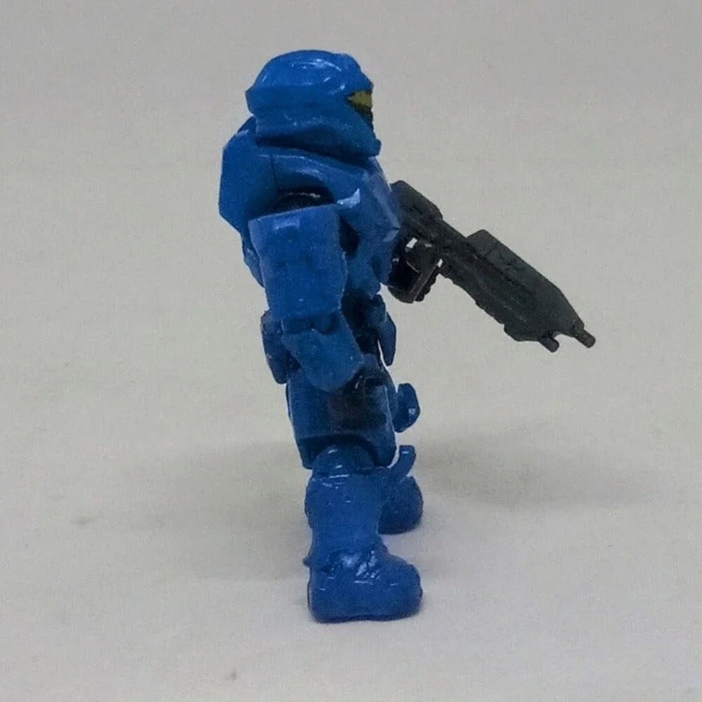 Halo Mega Construx UNSC Blue Spartan Aviator & Fireteam Loose Figures-2